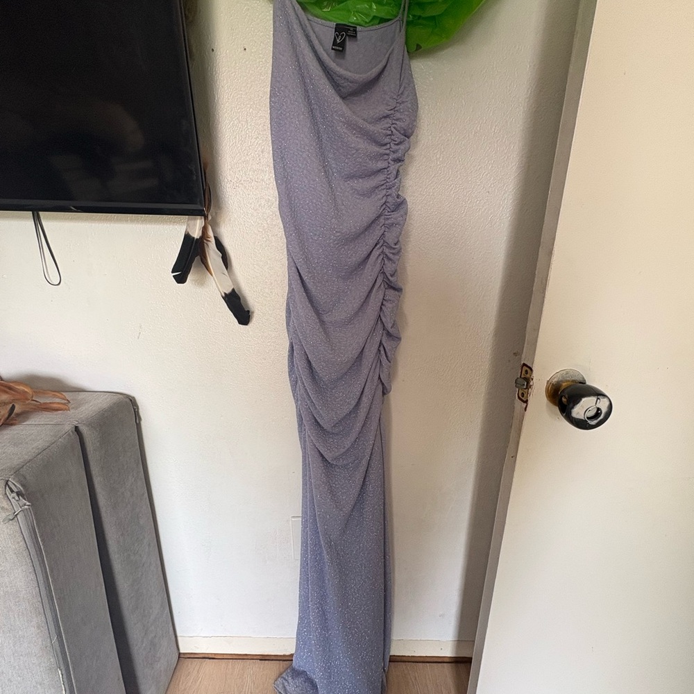 Windsor Lavender Ruched Maxi Dress
